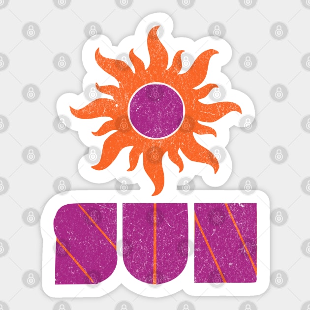 Retro Football Team Southern California Sun World Football League Sticker by Yesteeyear